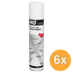 6x HG X Tegen Zilvervisjes (400 ml)