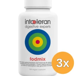 3x Intoleran Quatrase 10.000 (108 vega capsules)