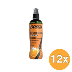 12x Isostar Fast Hydration Sport Cap Orange (500 ml)