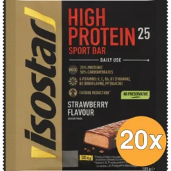 20x Isostar High Protein Reep Aardbei (105 gr)