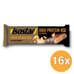 16x Isostar High Protein 30 Toffee Crunchy Bar (1 Stuk)