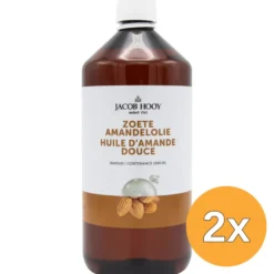 2x Jacob Hooy Amandelolie Zoet (1000 ml)