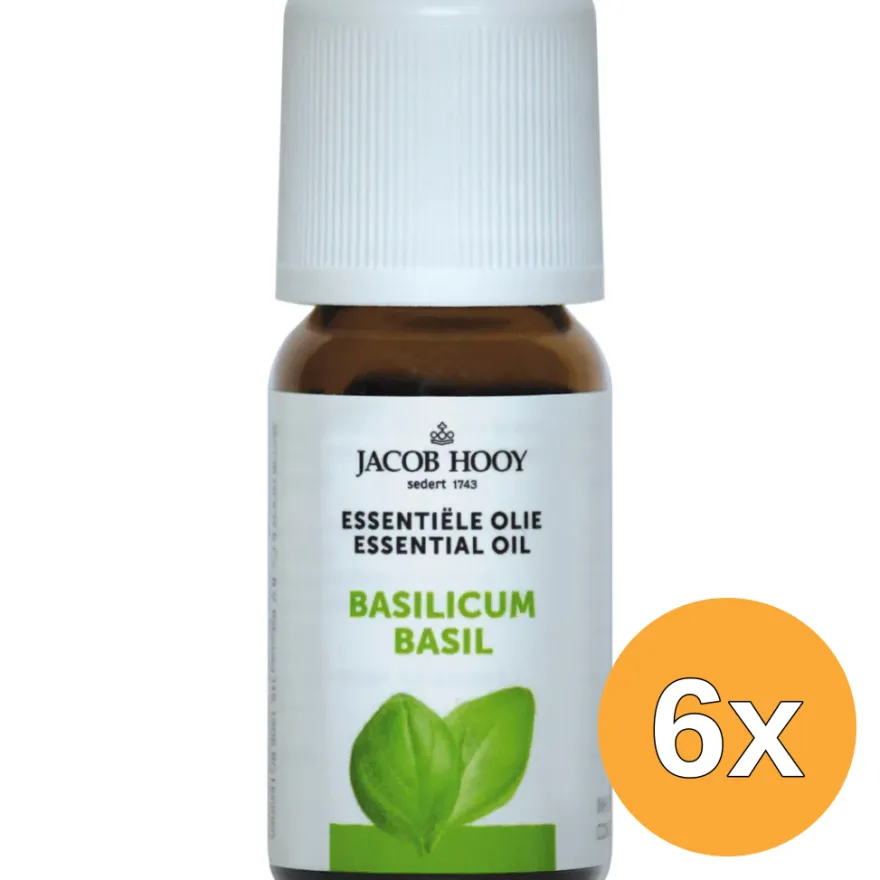 6x Jacob Hooy Basilicum olie (10 ml)