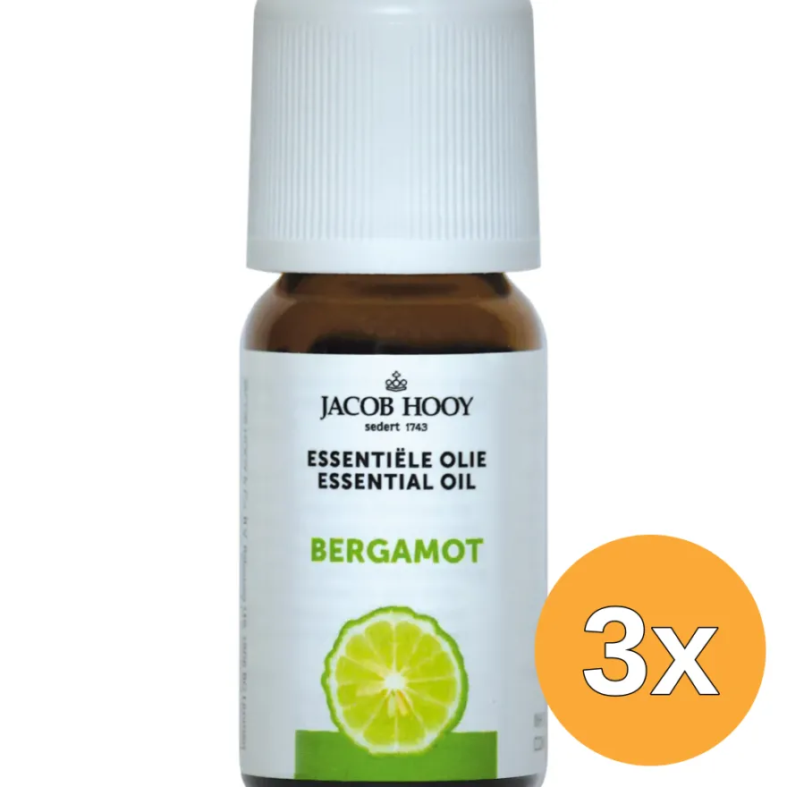 3x Jacob Hooy Bergamot olie (10 ml)