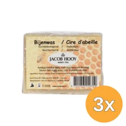 3x Jacob Hooy Bijenwas Zeep Niet Vloeibaar (240 ml)
