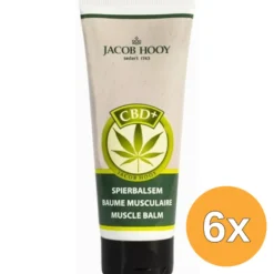 6x Jacob Hooy CBD Spierbalsem (75 ml)