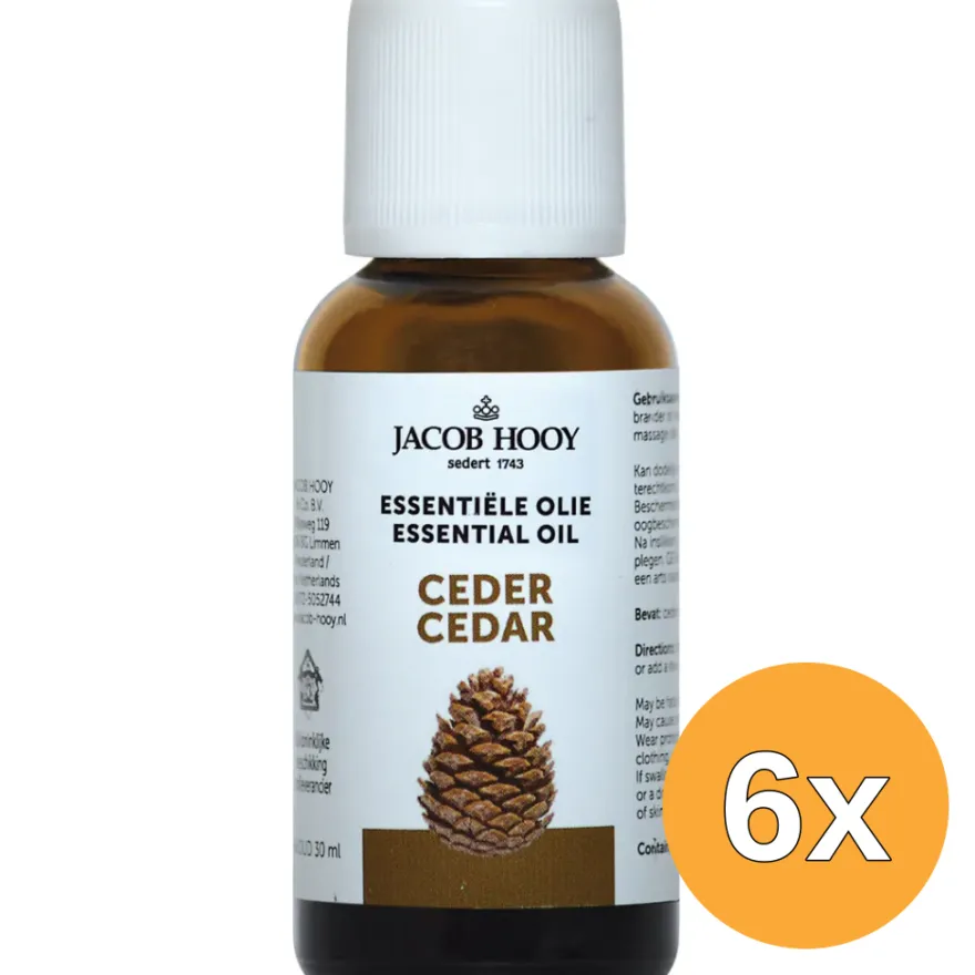 6x Jacob Hooy Ceder olie (30 ml)
