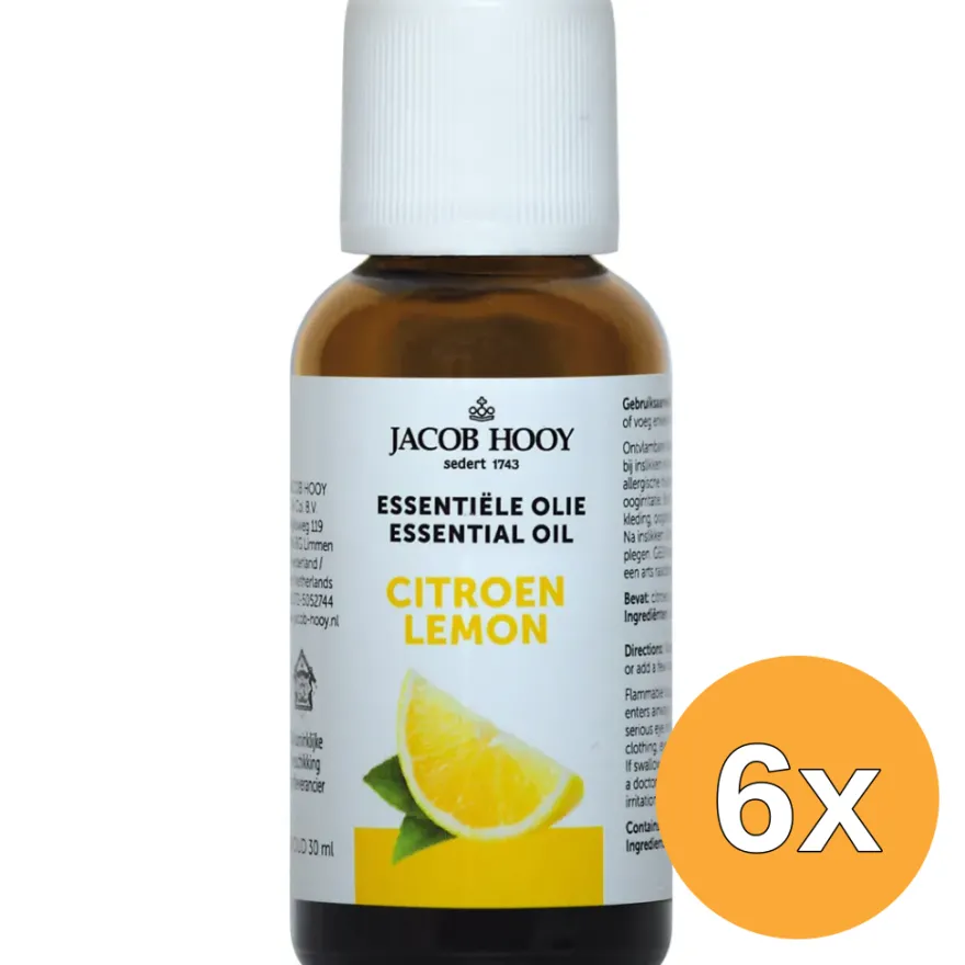 6x Jacob Hooy Citroen olie (30 ml)