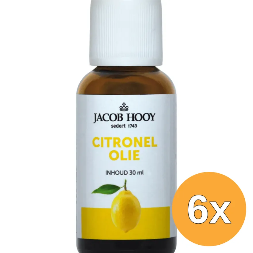 6x Jacob Hooy Citronelolie (30 ml)
