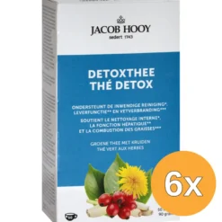 6x Jacob Hooy Detox Theezakjes (50 stuks)