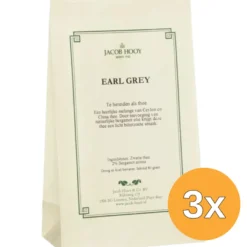 3x Jacob Hooy Earlgrey Thee (80 gr)