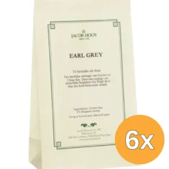 6x Jacob Hooy Earlgrey Thee (80 gr)