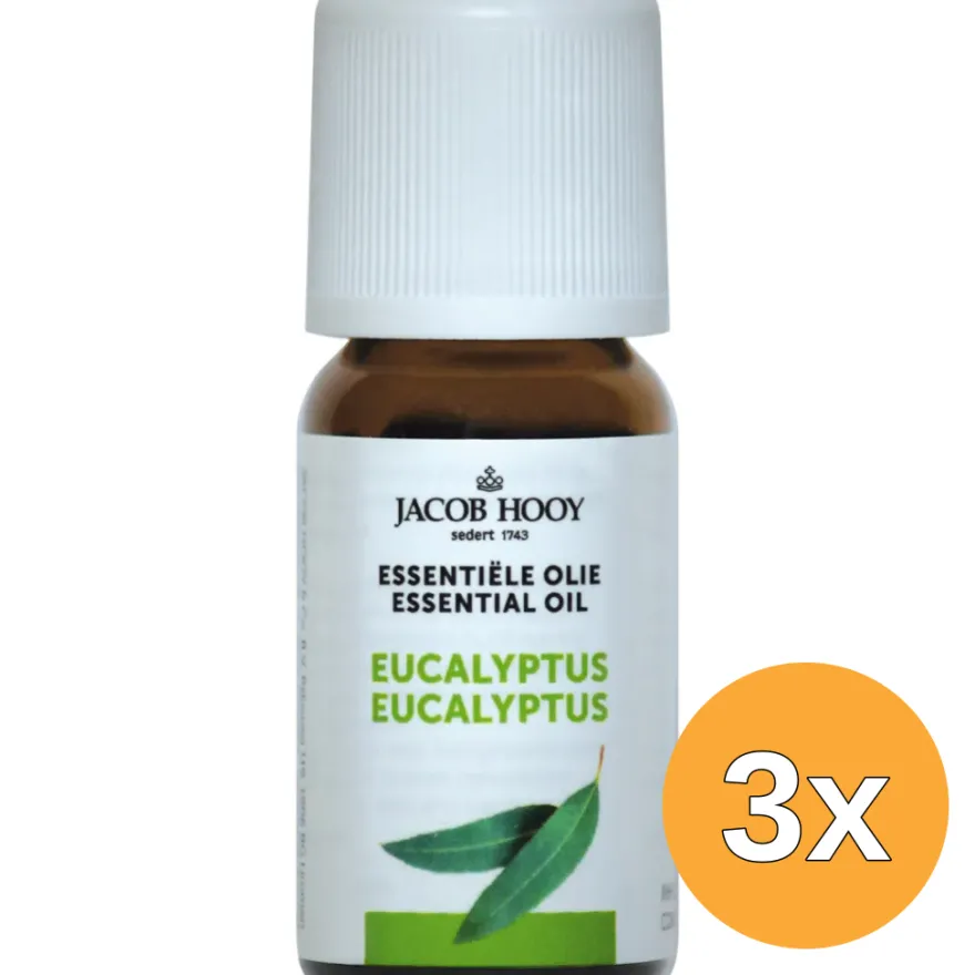 3x Jacob Hooy Eucalyptus olie (10 ml)