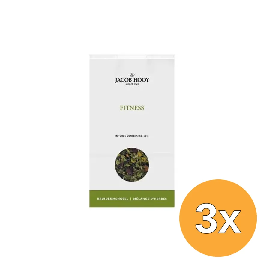 3x Jacob Hooy Fitness Kruidendrank (70 gr)