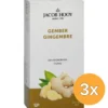 3x Jacob Hooy Gember Theezakjes Gold (20 stuks)