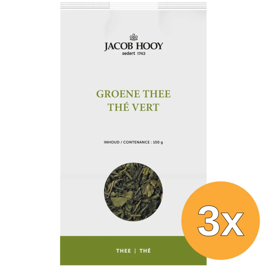 3x Jacob Hooygroene Thee (150 gr)