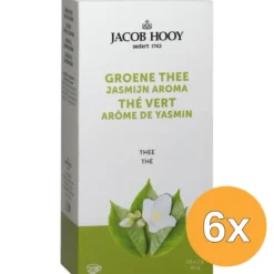 6x Jacob Hooygroene Thee Jasmijn (20 stuks)