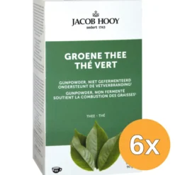 6x Jacob Hooygroene Thee zakjes (50 stuks)