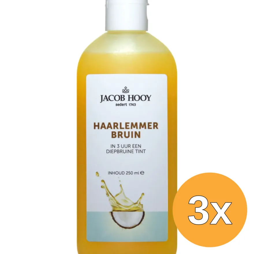 3x Jacob Hooy Haarlemmerbruin (250 ml)