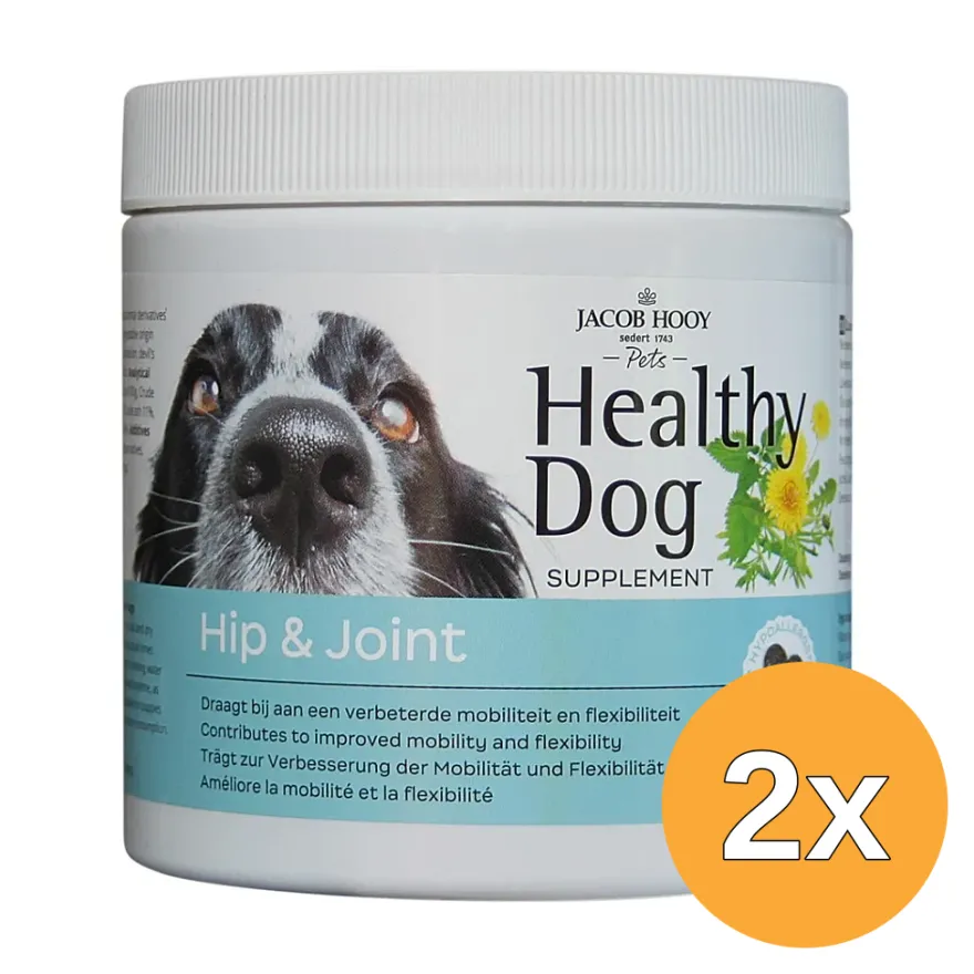 2x Jacob Hooy Healthy Dog Hip&Joint (80 stuks)