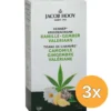 3x Jacob Hooy Hennep Kamille Gember Valeriaan Thee (20 stuks)