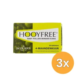 3x Jacob Hooy Hooyfree 4 Maanden (50 Tabletten)