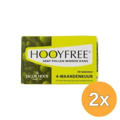 2x Jacob Hooy Hooyfree 4 Maanden (50 Tabletten)
