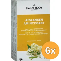 6x Jacob Hooy Ideaal Gewicht Afslank Kruidendrank Theezakjes (50 stuks)