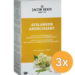 3x Jacob Hooy Ideaal Gewicht Afslank Kruidendrank Theezakjes (50 stuks)