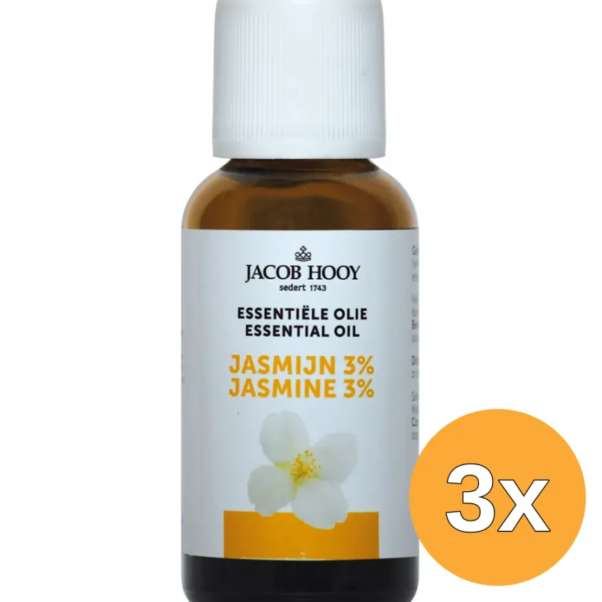 3x Jacob Hooy Jasmijn olie (30 ml)