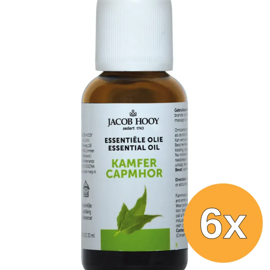 6x Jacob Hooy Kamfer olie (30 ml)