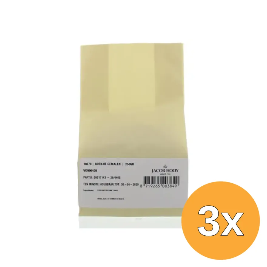 3x Jacob Hooy Koenjit/Curcuma Rhiz Long Gema (250 gr)