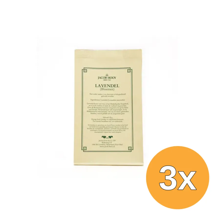 3x Jacob Hooy Lavendel (50 gr)