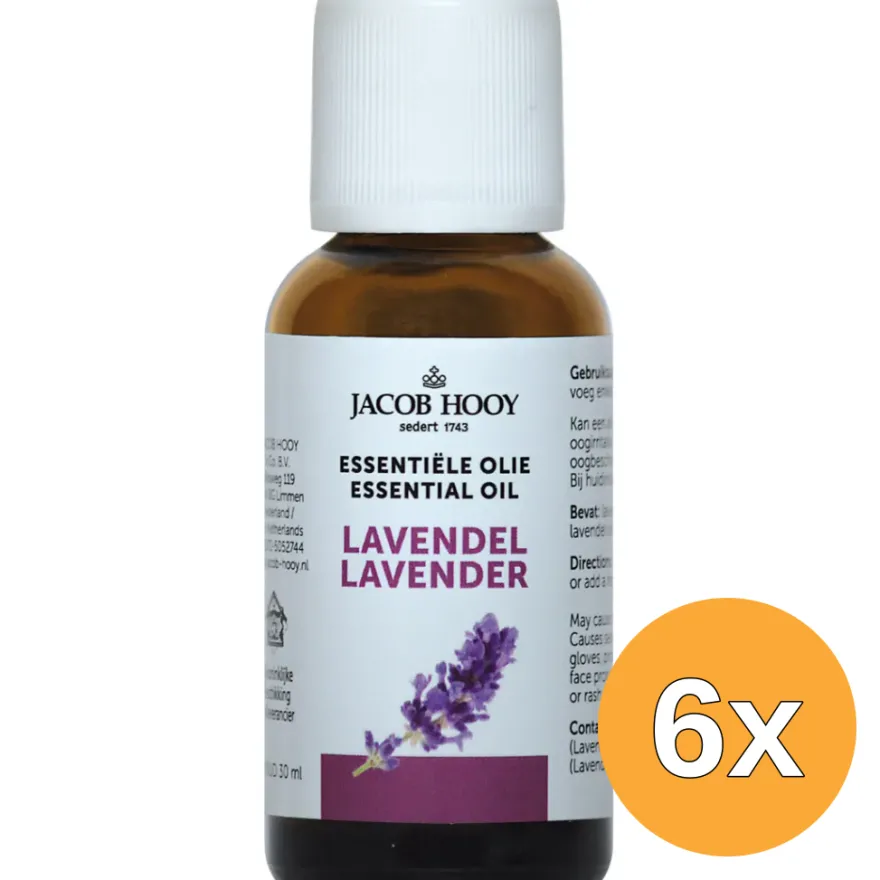 6x Jacob Hooy Lavendel olie (30 ml)