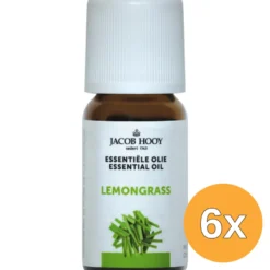 6x Jacob Hooy Lemongrass olie (10 ml)