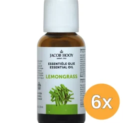 6x Jacob Hooy Lemongrass olie (30 ml)