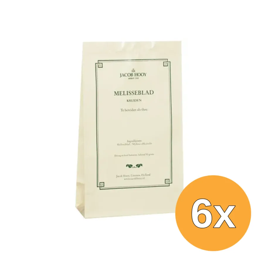 6x Jacob Hooy Melisseblad (50 gr)