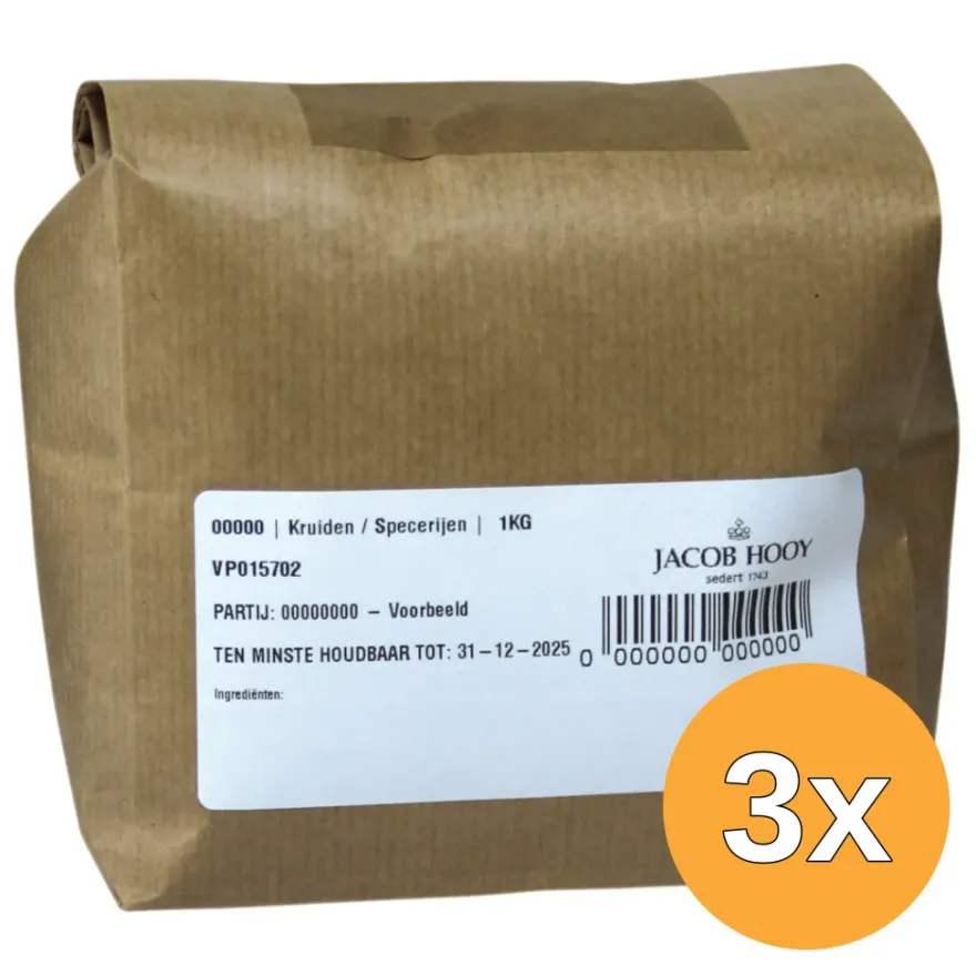 3x Jacob Hooy Monnikspeper Gemalen (1000 gr)