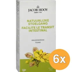 6x Jacob Hooy Natuurlijke Stoelgangsthee (20 stuks)