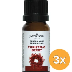 3x Jacob Hooy Parfum Olie Christmas Berry (10 ml)