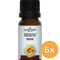 6x Jacob Hooy Parfum olie rozen (10 ml)