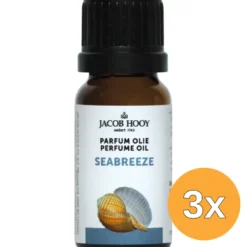 3x Jacob Hooy Parfum olie Seabreeze (10 ml)