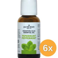 6x Jacob Hooy Pepermunt olie (30 ml)