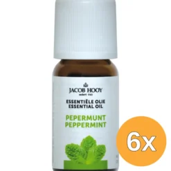 6x Jacob Hooy Pepermunt olie (10 ml)