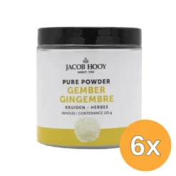 6x Jacob Hooy Pure Powder Gember (115 gr)
