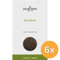 6x Jacob Hooy Rooibos Thee (150 gr)