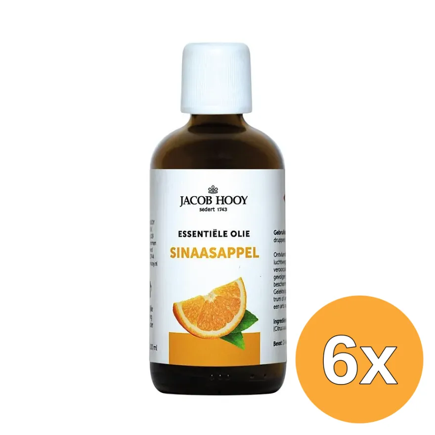 6x Jacob Hooy Sinaasappel olie (100 ml)