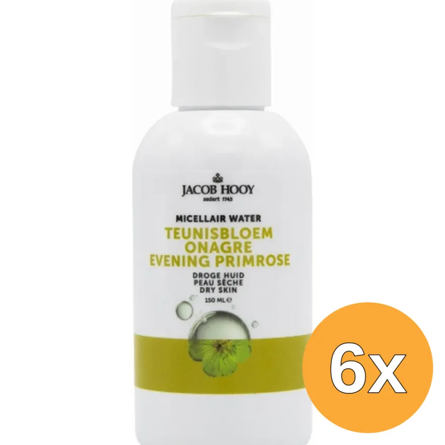 6x Jacob Hooy Teunisbloem Micellair Water (150 ml)