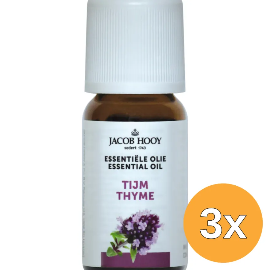 3x Jacob Hooy Thijm olie (10 ml)