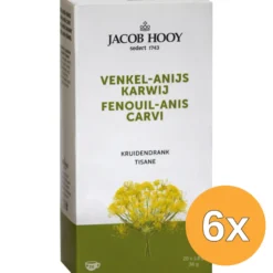 6x Jacob Hooy Venkel/Anijs/Karwij Thee Gold (20 stuks)